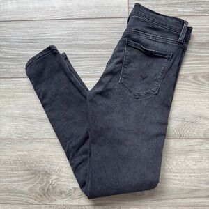 Hudson Natalie Dark Gray/Washed Black Skinny Jeans